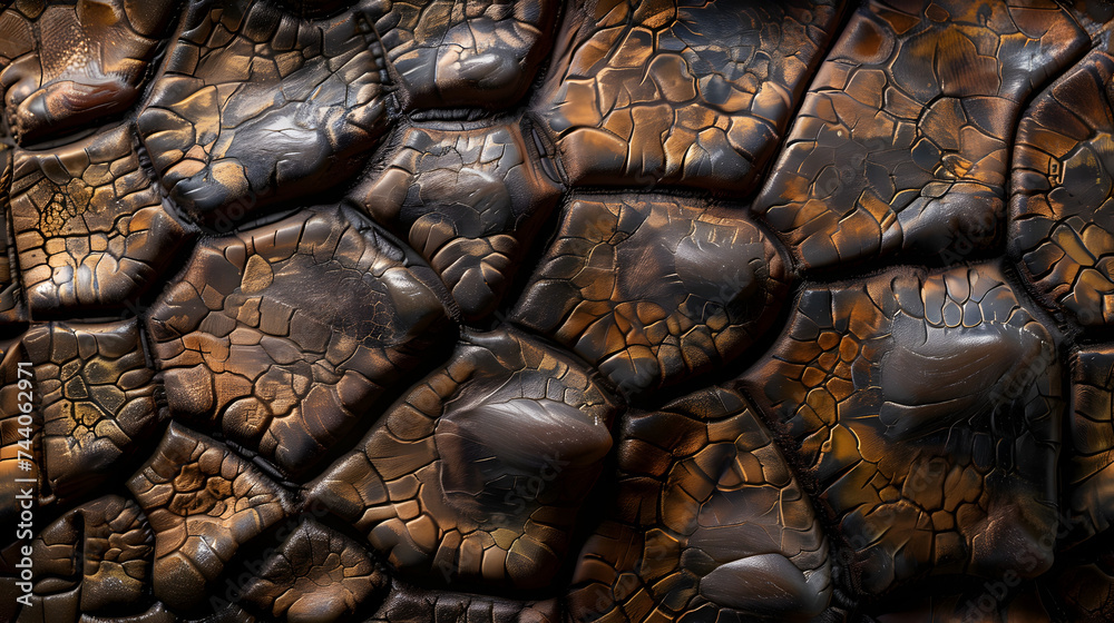 Detailed Close-Up of Crocodile Skin Detailed Close-Up of Crocodile Skin