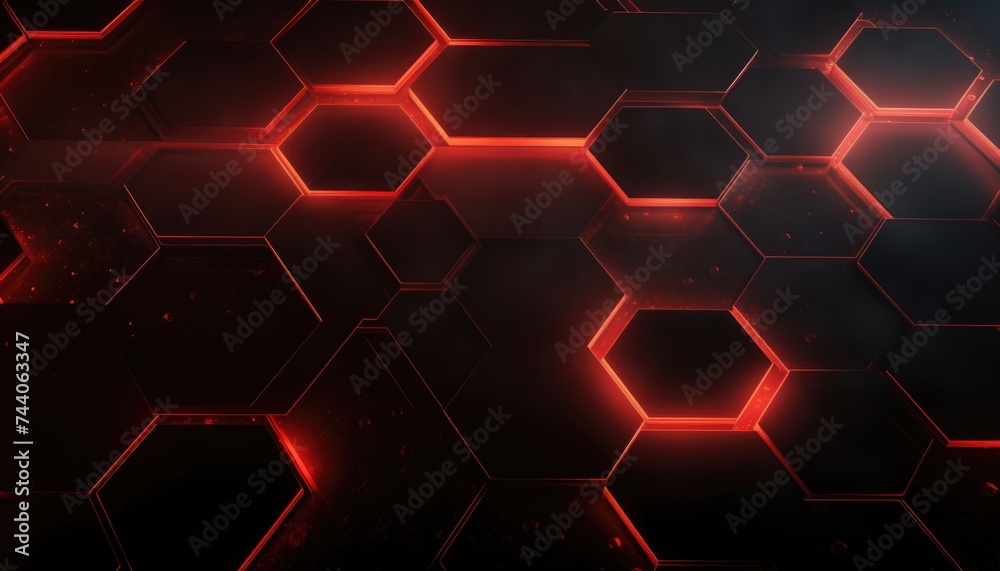 Abstract Futuristic background with hexagons Abstract Futuristic background with hexagons
