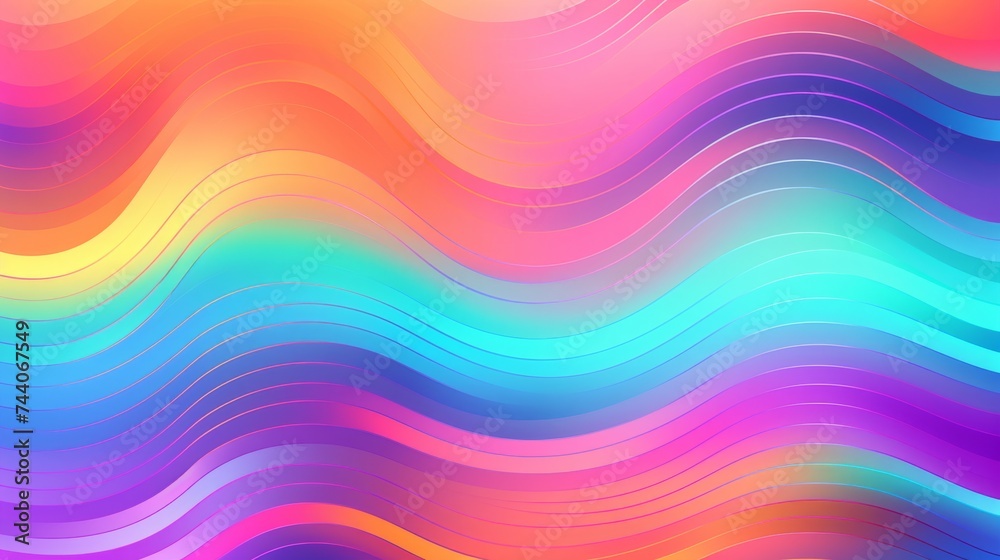 Obraz premium Gentle waves in pastel colors.