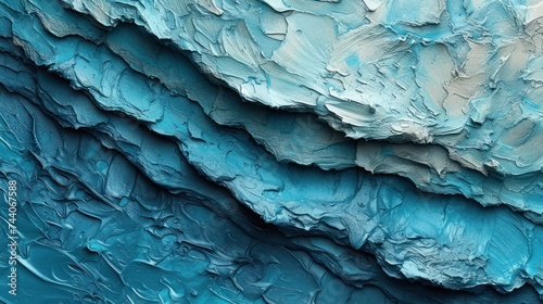 Wallpaper Mural  a close up of a blue and white wall with a large wave of blue paint on it's side and the top part of the wall painted blue and the other part of the wall. Torontodigital.ca