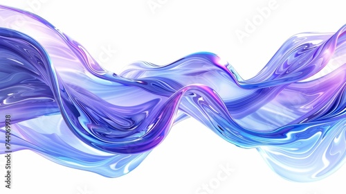 blue and purple waves on a white background, in the style of graphic lines, luminous 3d objects, squiggly line style, accurate topography, simplistic vector art, precisionist lines, abstract lines 