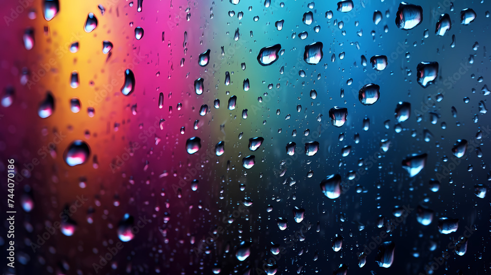 Raindrops on the glass window Raindrops on the glass window