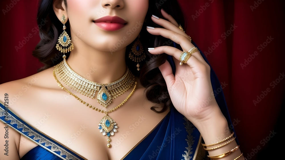 portrait of woman's wearing jewellery