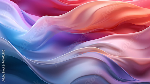 Flowing and flowing silk fabric