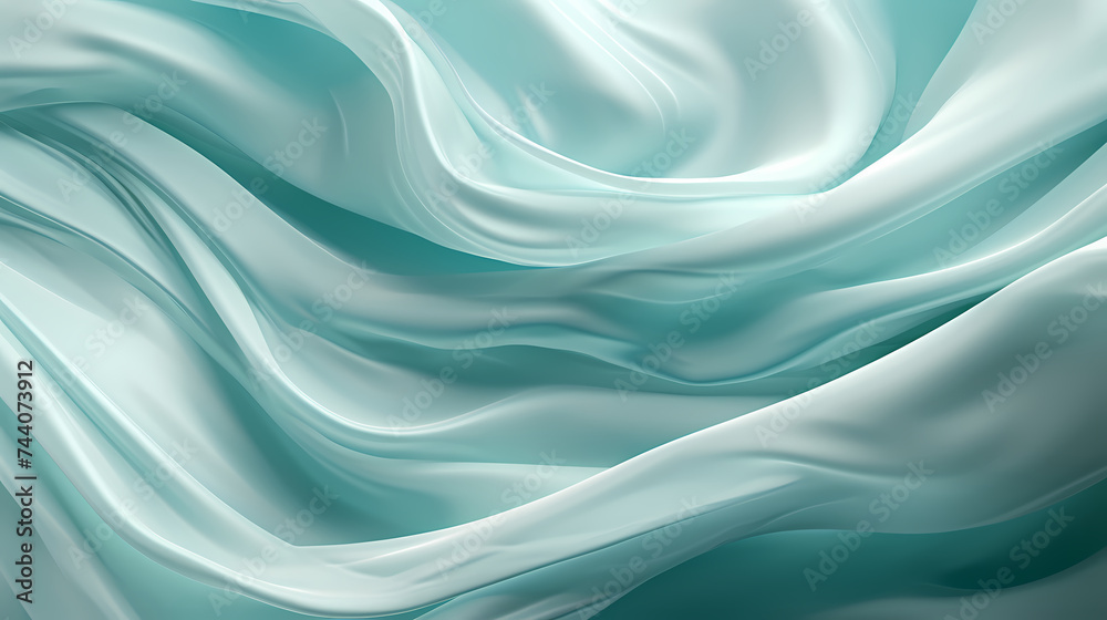 Flowing and flowing silk fabric Flowing and flowing silk fabric