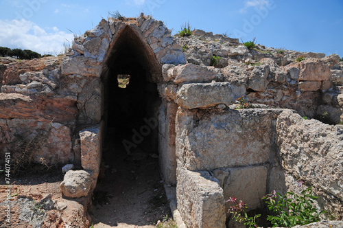 The remains of the Vouni Palace, located on the Turkish side of Cyprus, were built in antiquity. photo