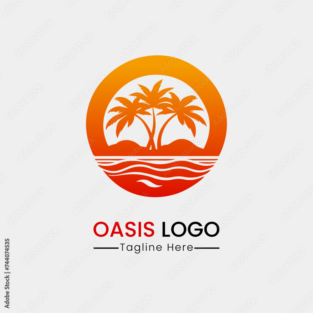 oasis logo design icon template