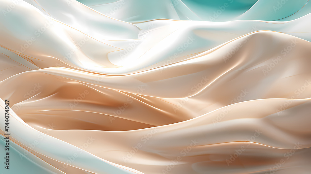 Obraz premium Flowing and flowing silk fabric