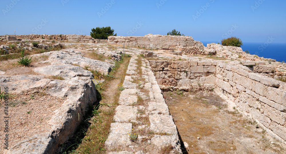 The remains of the Vouni Palace, located on the Turkish side of Cyprus, were built in antiquity.