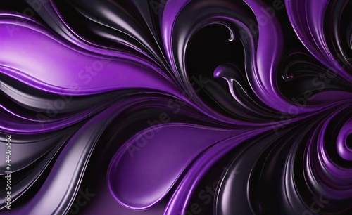 Textura de fondo abstracto degradado de movimiento borroso desenfocado violeta púrpura y azul marino, pantalla ancha. photo