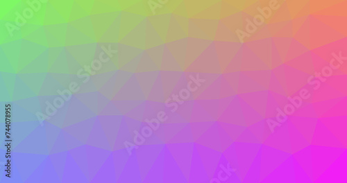 Rainbow Colored Polygon Background