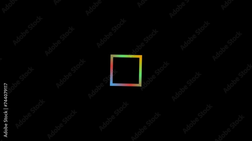 Colorful Loading Square Animation on Black Screen. Chroma Key Modern Progress Indicator for Tech, Loading, and Presentation Concepts. Isolated Square Loading 4K Animation with Seamless Loop. Colorful Loading Square Animation on Black Screen. Chroma Key Modern Progress Indicator for Tech, Loading, and Presentation Concepts. Isolated Square Loading 4K Animation with Seamless Loop.