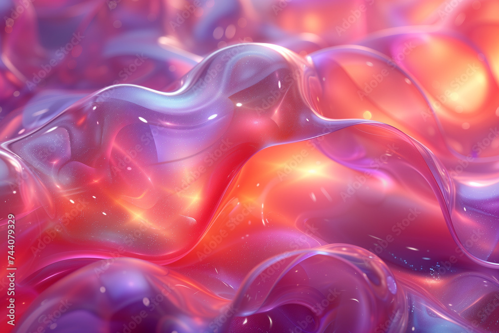 Holographic trendy background with shapes Holographic trendy background with shapes