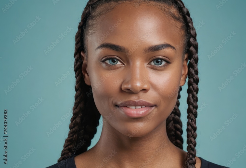 A young woman with a friendly smile wearing a white T-shirt, giving a thumbs up as a sign of approval and positivity. A young woman with a friendly smile wearing a white T-shirt, giving a thumbs up as a sign of approval and positivity.