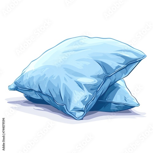 Cartoon Character Cushions  A Cozy Bedtime Illustration