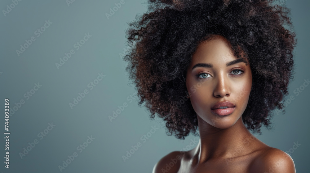 close-up portrait of a young woman with freckles on her face, touching her cheeks with her hands.