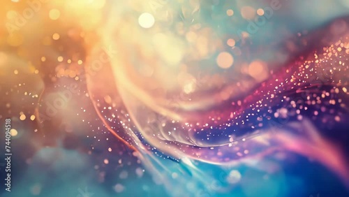 abstract colorful background with bokeh defocused lights and stars