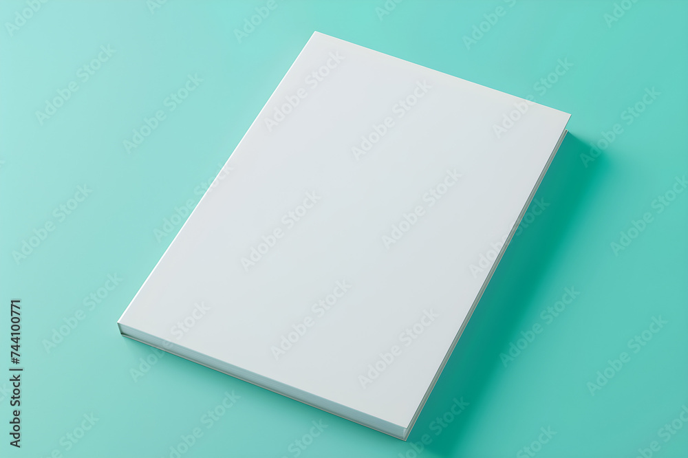mockup of a blank cover white magazine with a beach summer vacation background mockup of a blank cover white magazine with a beach summer vacation background
