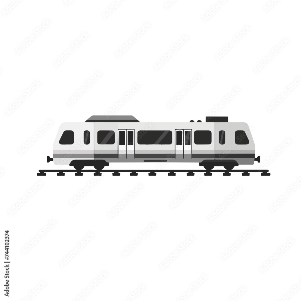 Rail train icon, high quality vector illustration