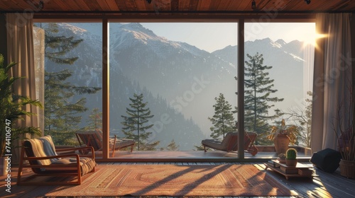 Mountain Retreat: A Tranquil Sanctuary with Breathtaking Alpine Views