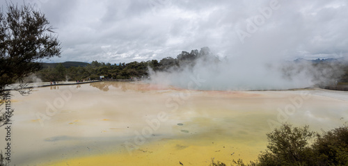 champagne pool in wai or tapu. New Zealand photo