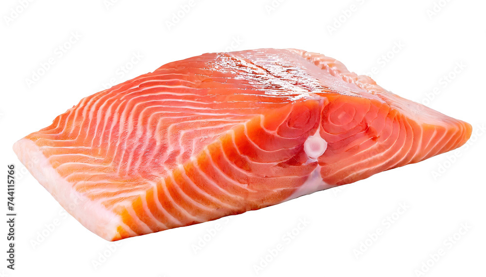 Salmon fillet isolated on a white background. File contains clipping path Salmon fillet isolated on a white background. File contains clipping path