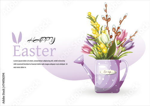 Easter card flower