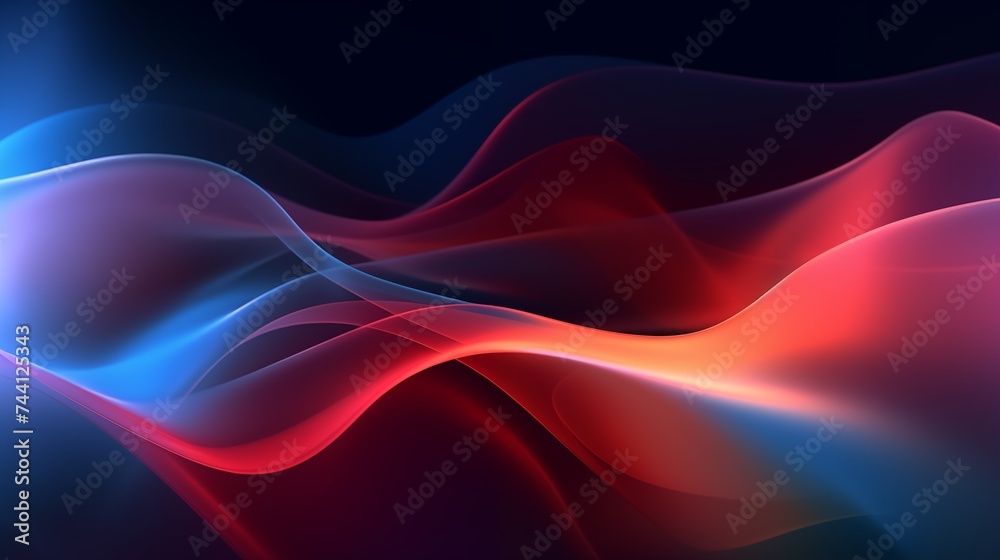 Vibrant abstract waves with a fluid gradient of colors for a modern background Vibrant abstract waves with a fluid gradient of colors for a modern background