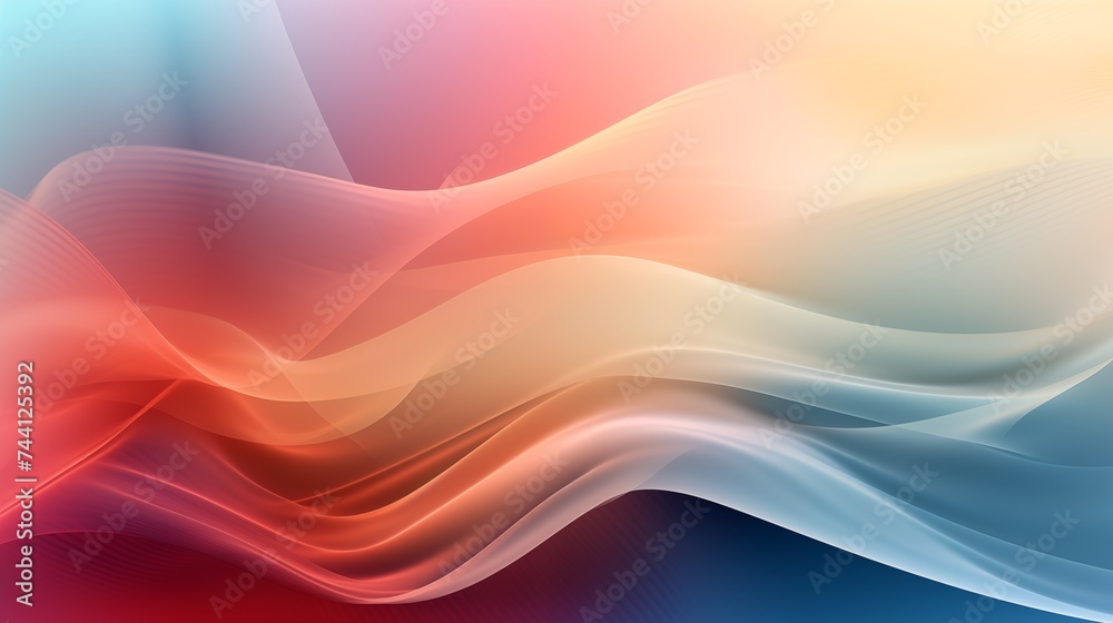 Vibrant abstract waves with a fluid gradient of colors for a modern background Vibrant abstract waves with a fluid gradient of colors for a modern background