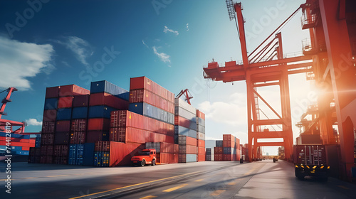 container cargo freight ship