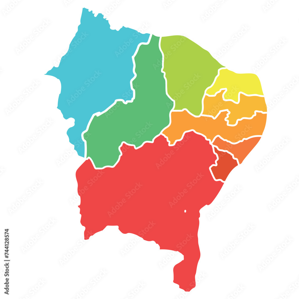 nordeste, nordestino, dia do nordestino, dia do nordeste, mapa do nordeste