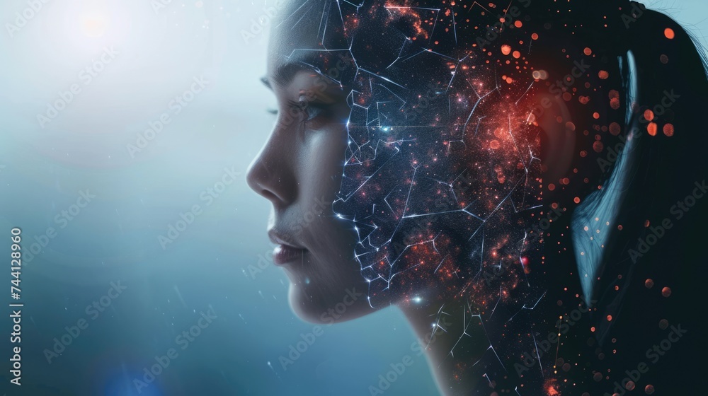 portrait of artificial intelligence AI