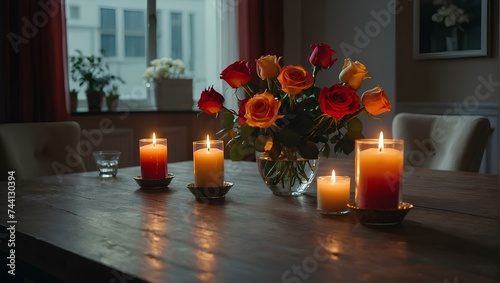 christmas decoration with candles