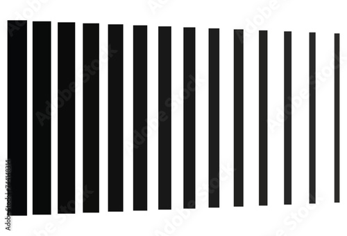 Black line halftone pattern texture. Vector black radial striped background for retro  graphic effect. Monochrome stripe texture. Vector illustration. Eps file 560.