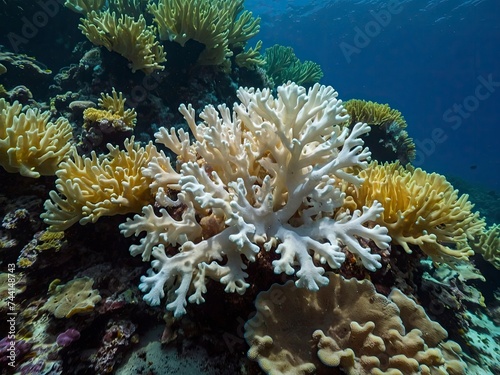 Coral bleaching linked to elevated sea temps: Loss of symbiotic zooxanthellae threatens Pacific reef. Coral bleaching's threat to Pacific reef health