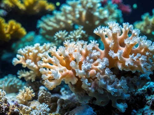 Coral bleaching linked to elevated sea temps: Loss of symbiotic zooxanthellae threatens Pacific reef. Impact of sea temp rise on Pacific reef