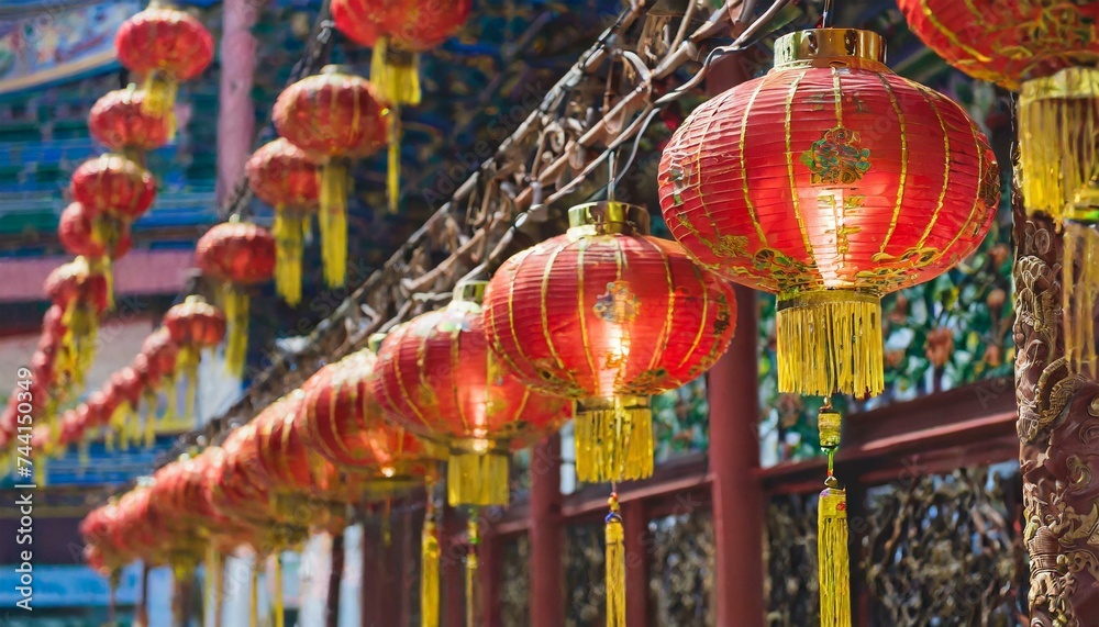 Naklejka premium Fiestas en China