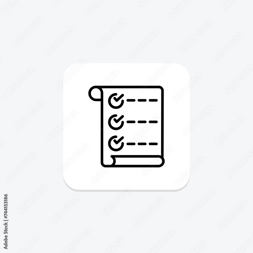 Order Confirmation icon, confirmation email, confirmation message, order receipt, confirmation page line icon, editable vector icon, pixel perfect, illustrator ai file Order Confirmation icon, confirmation email, confirmation message, order receipt, confirmation page line icon, editable vector icon, pixel perfect, illustrator ai file