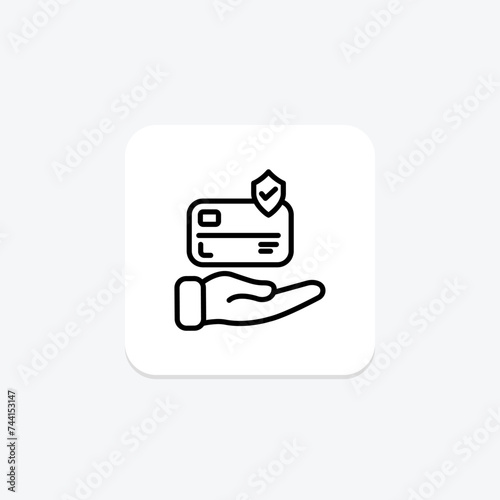 Payment icon, online payment, digital payment, payment options, payment methods line icon, editable vector icon, pixel perfect, illustrator ai file