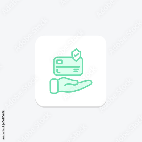 Payment icon, online payment, digital payment, payment options, payment methods duotone line icon, editable vector icon, pixel perfect, illustrator ai file