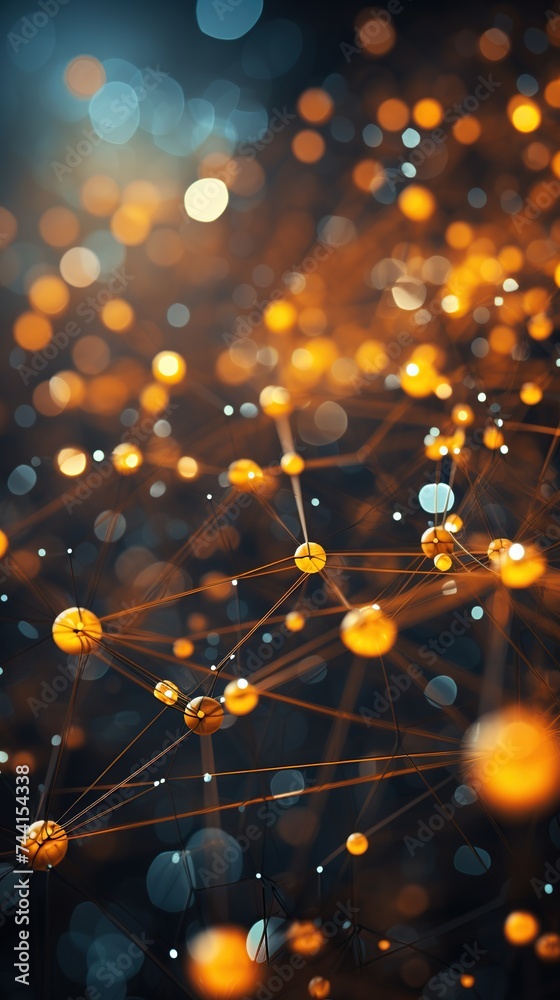 Digital connection frameworks with points and interlinks, emblematic of networked communication, perfect for science and technology studies. Digital connection frameworks with points and interlinks, emblematic of networked communication, perfect for science and technology studies.