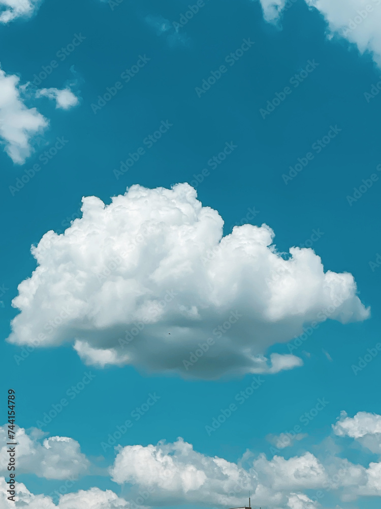 Lonely cloud background in blue sky. Lonely cloud background in blue sky.