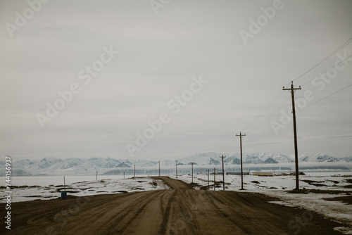 Remote Empty Road in the Arctic © Scott