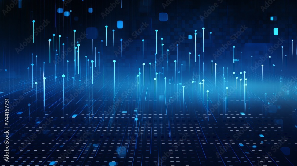 Artificial intelligence tech background. Digital technology, deep learning and big data concept. Abstract visual for screen template. Geometric artificial intelligence tech backdrop Artificial intelligence tech background. Digital technology, deep learning and big data concept. Abstract visual for screen template. Geometric artificial intelligence tech backdrop