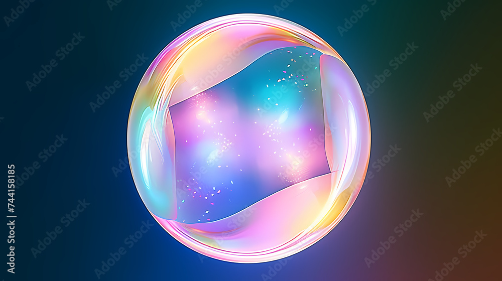 Vibrant bubbles float gracefully in the air, creating a playful and lively scene Vibrant bubbles float gracefully in the air, creating a playful and lively scene