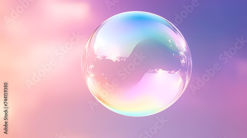 Vibrant bubbles float gracefully in the air  creating a playful and lively scene