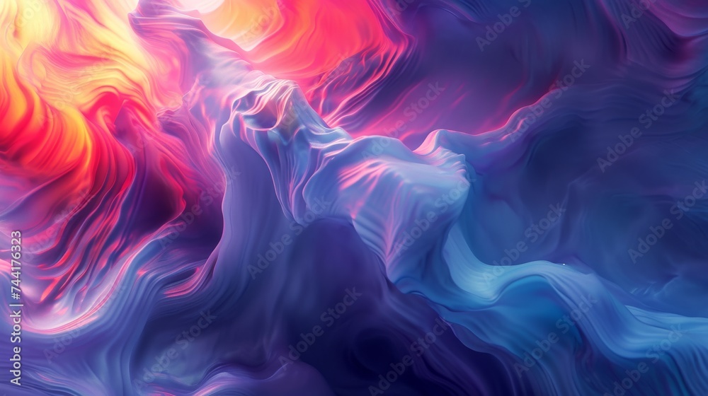 Obraz premium Abstract background with blue, red, purple and yellow colors
