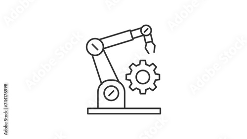 Robotic Arm icon. 