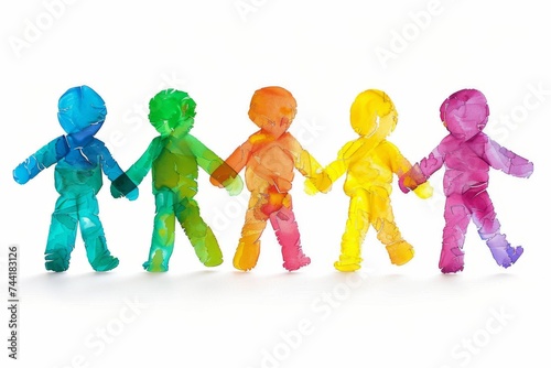 LGBTQ Pride humanitarianism. Rainbow religious movement colorful snow diversity Flag. Gradient motley colored self reliance LGBT rights parade festival mix diverse gender illustration