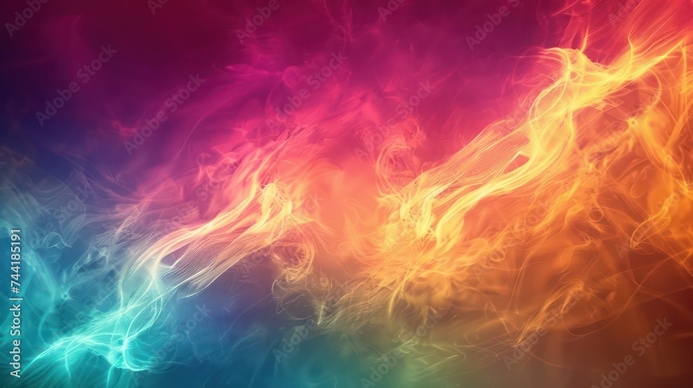 Flowing background with multicolored energy waves. Flowing background with multicolored energy waves.